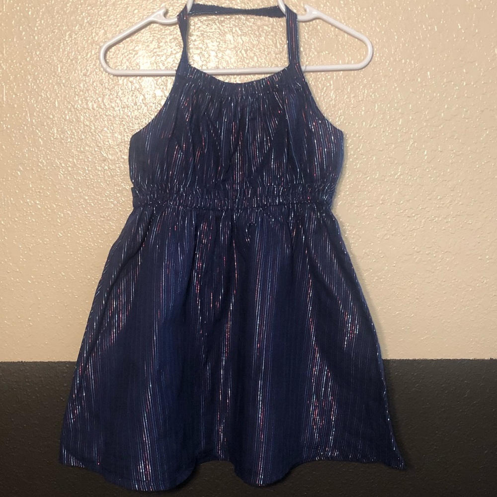 Crazy 8 red blue silver dress size 2t